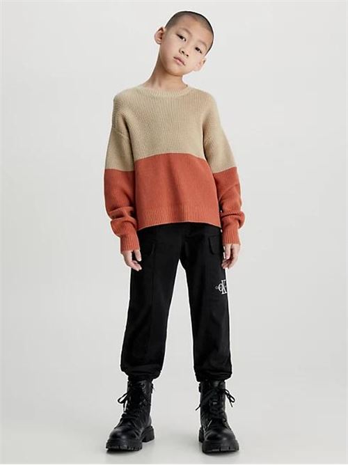 COLOR BLOCK SWEATER CALVIN KLEIN JEANS | IB0IB01747/PF2